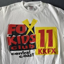 Fox Kids Club Shirt Mens Small KKFX central Coast Bobbys World Power Rangers VTG