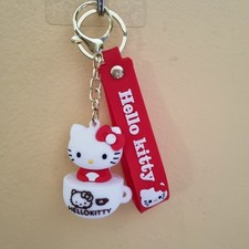 Sanrio Hello Kitty 3D Figure Bag Clip-On Keychain Bag Backpack Accessorie