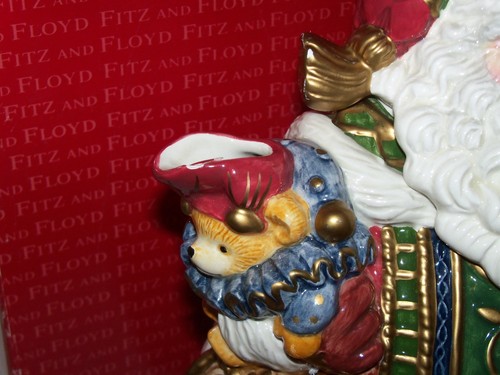 Tetera y tapa Fitz & Floyd de colección Santa Claus / Jolly Ole St Nick 9" - Imagen 3 de 18