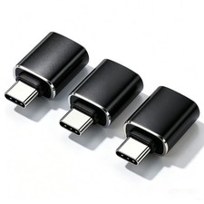 3pcs USB-C 3.1 Male to USB A Female Adapter Converter OTG Type C Android Phone