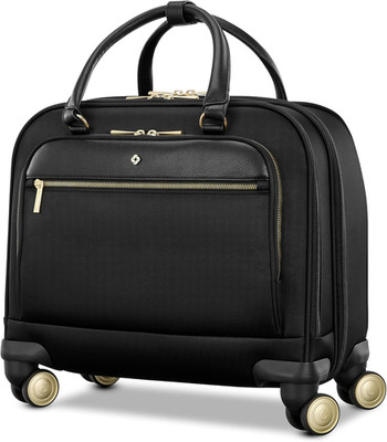 Mobile Solutions 2 Spinner Laptop Bag with USB, Padded Sleeves & Wheels