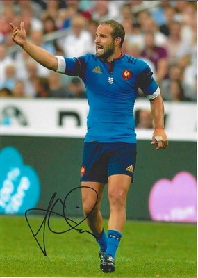 Frederic MICHALAK Signed Autograph Photo A4 COA France RUGBY World Cup Toulon