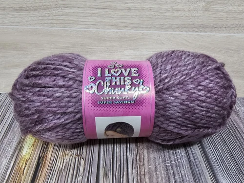 Hobby Lobby Yarn I Love This Chunky HEATHERED FRENCH LILAC 109 Yds #1351626