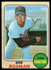 1968 Topps #442 Dick Bosman