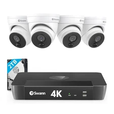 Swann 4 Camera 8 Channel 4K Master-Series NVR Security System SONVK-876804D-US