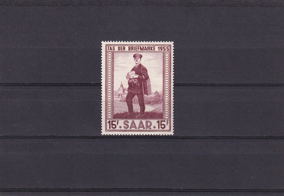 SA09a Germany SAAR 1955 Stamp Day MLH stamp - Image 1 of 1