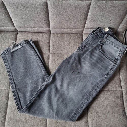 Etica Marlowe Slim Boyfriend Mid Rise With Relaxed Fit Size 26 Stormy Skies Grey - Picture 4 of 16