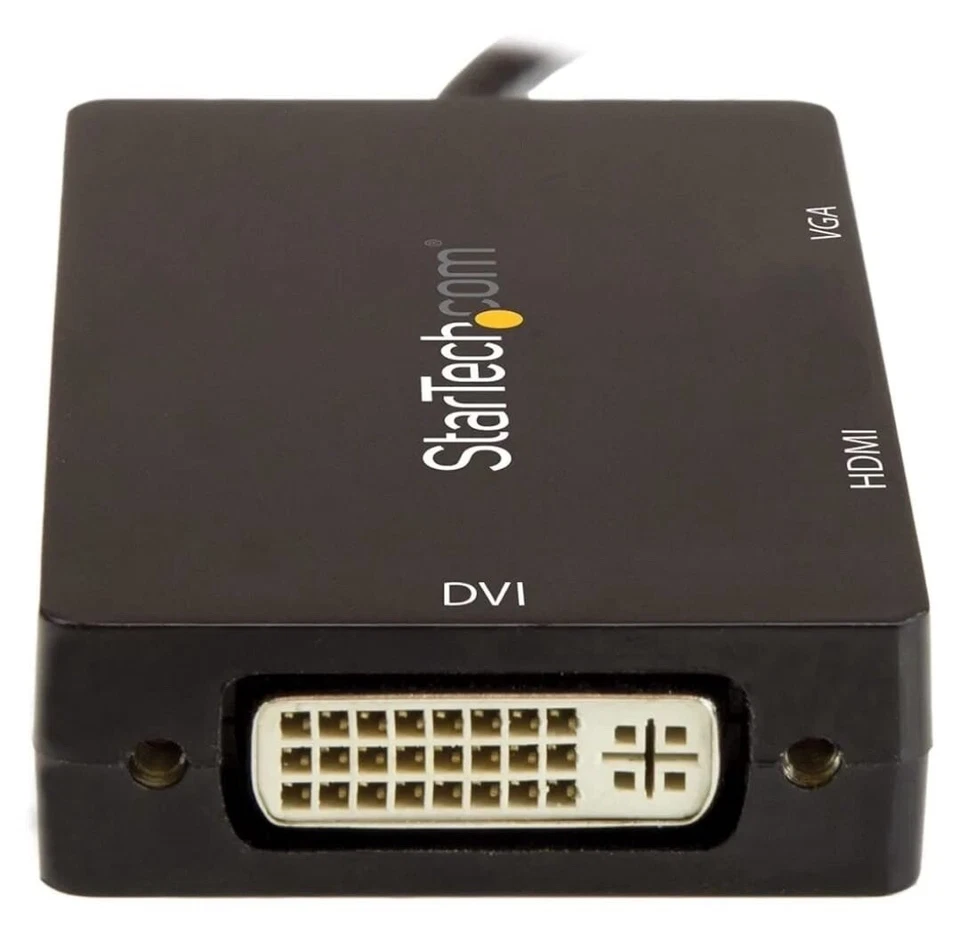 StarTech 4K USB C to HDMI, VGA & DVI Multi Port Video Display Adapter for travel - Image 2 of 4