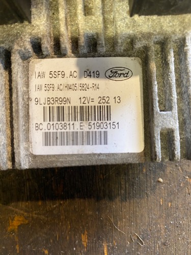 FORD KA MK2 1.2 PETROL ECU KIT IAW 5SF9.AC D419 2009-2016