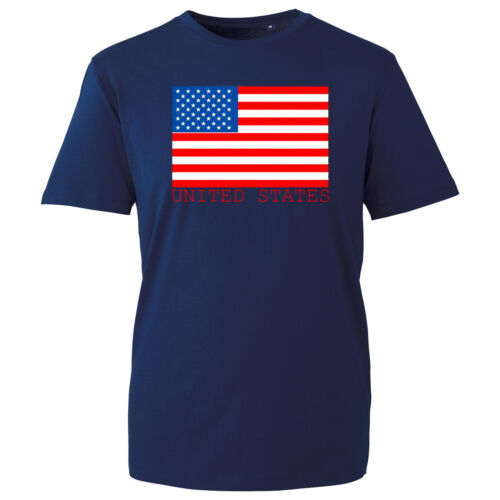 Amerikanische Flagge T-Shirt, patriotische Sterne & Streifen USA Damen Tee Top - Bild 9 von 11