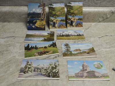 Lot of Washington Post Cards, 60's & Earlier, Mt Ranier, Mt St Helens pre-erupt