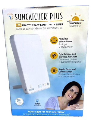 Suncatcher Plus LED Light Therapy Lamp~4 Timer/3 Light Settings~Good for Travel