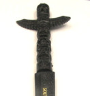 Souvenir of CANADA  LETTER OPENER Vintage  9"  Plastic Totem Pole Sword Daggar — photo 2