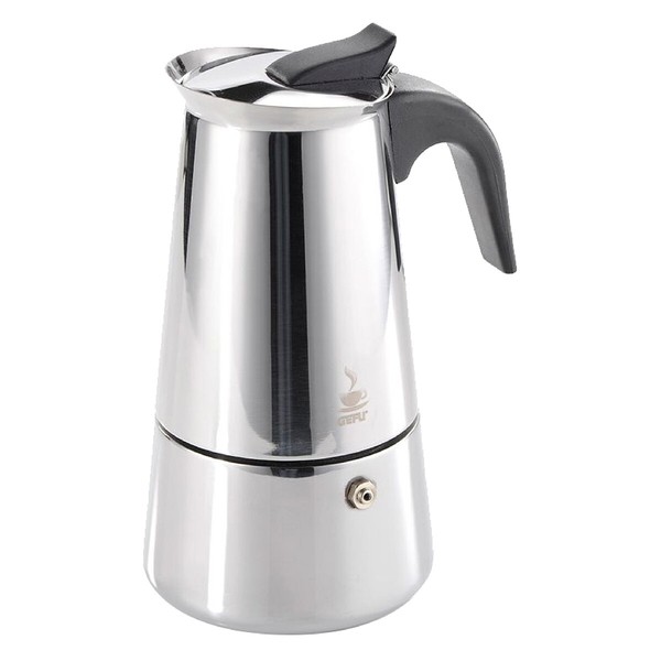 Espressokocher Emilio 2 Tassen Edelstahl Espressokanne Induktion Kaffeekocher-image