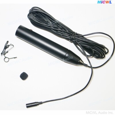 XLR 3Pin 48V Phantom Power Tie Clips Microphones 5m Wire Condenser Lavalier Mics
