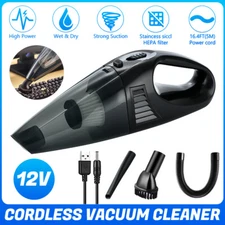 12V Aspiradora Portatil Para Carro Auto Casa Mini Pequeña de Agua Seco Mano