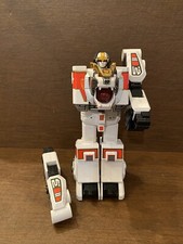 Vintage 1994 Bandai Power Rangers White Tigerzord As-Is Damaged No Battery Cover