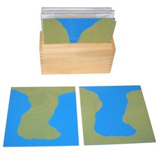 Land Form Cards with Box - MONTESSORI GEOGRAPHY MATERIALS