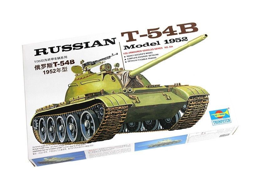 RUSSIAN T-55 T54A T-54B 【TRUMPETER】 Trumpeter - Russian T-54B Model 1952 (1:35) | eBay