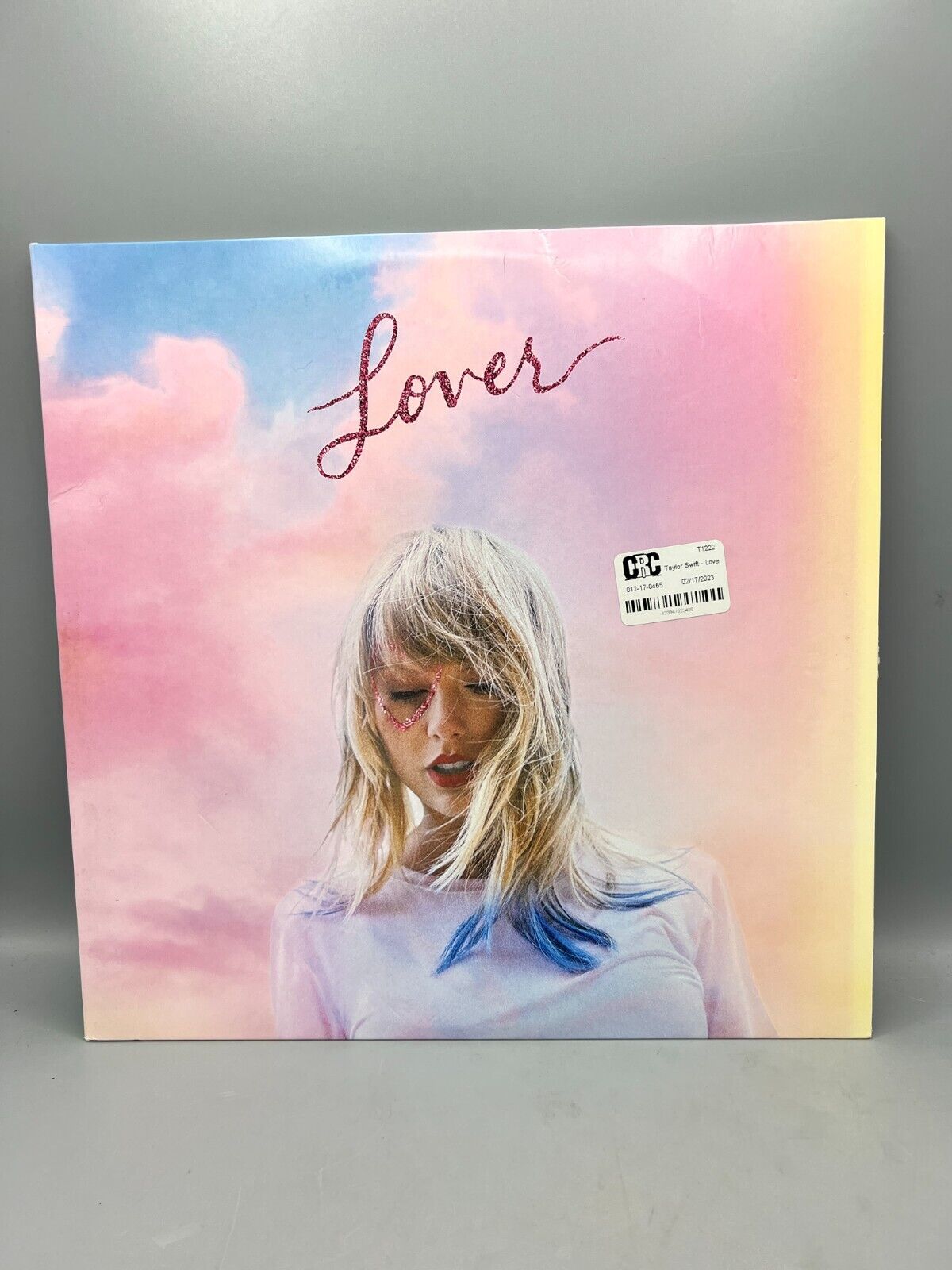 Taylor Swift Lover 2 LP Blue & Pink Vinyl Gatefold Cover Photos Lyrics EX *READ*
