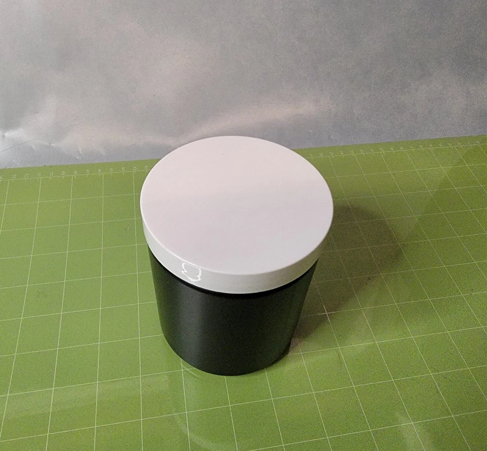 Plastic Jar Containers Black w/ White Screw Cap | QTY 10x | NEW CONTAINER - Image 3 of 4