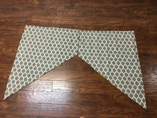 Set of 2 Colordrift Morocco Window Curtain Valance - Grey - 28 X 36"