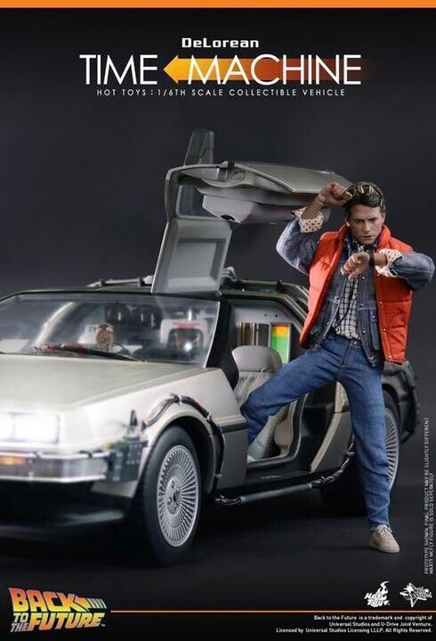 Hot Toys Delorean Back to the Future 1:6 BTTF Time Machine Hot Toys Delorean Back to the Future 1:6 BTTF Time Machine