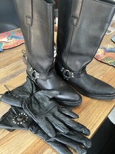 Leather Bike Boots 