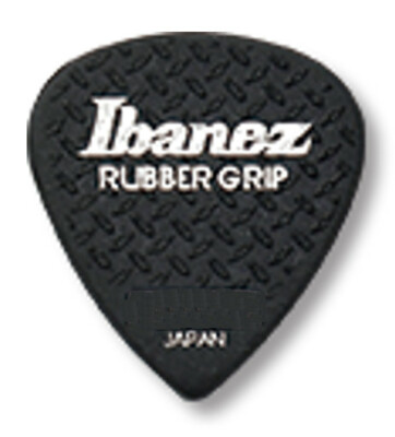 Ibanez Rubbergrip Plektren PA16HRG-BK, 6er Pack, 1,0 mm, schwarz, Grip Wizard