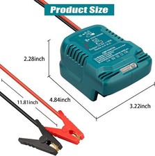 Jump Starter Adapter for Makita 18V Battery Jumper Cables Charger 11AWG 30A