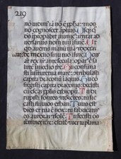 MEDIEVAL LATIN PARCHMENT MANUSCRIPT,LARGE INITIAL,CIRCA 1560,RARE