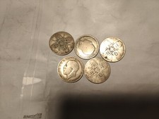 5x Florin King George V 1920, 1921, 1922, 1926