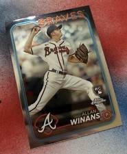 2024 Topps Chrome Allan Winans RC ROOKIE CARD #249 Braves