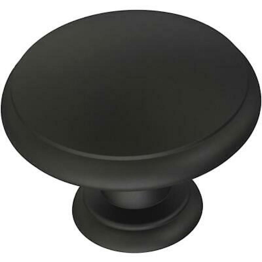 Franklin Brass 5-Pack 1-1/4 Inch Round Ring Flat Black Cabinet Knobs P35597Z-FB
