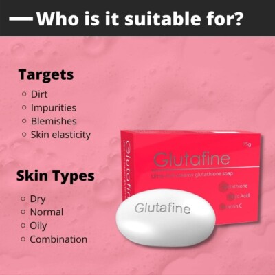 glutafine glutathione tablets Ethiglo Glutafine Ultra-Rich Creamy Soap - 75g Pack of 2