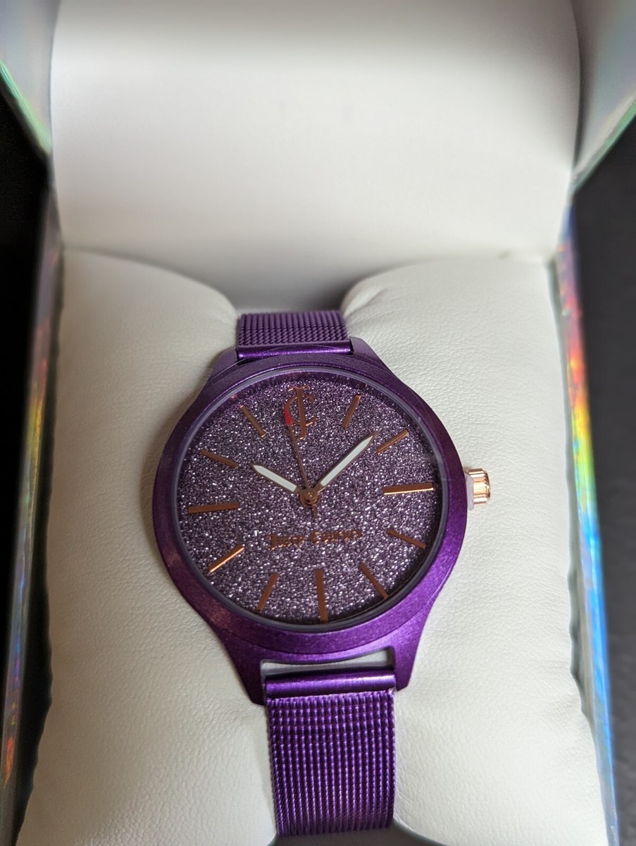 Juicy Couture-Black Label-Purple Sparkle Watch-