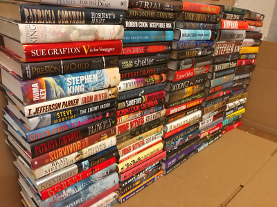 #ad Lot of 20 Mystery Suspense Thriller Murder Popular Author Hardcover HB MIX Books $64.95