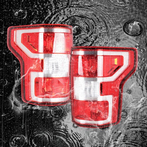 Par de luces traseras aptas para Ford F150 F-150 2018-2020 luces exteriores L+R rojo halógeno - Imagen 11 de 12