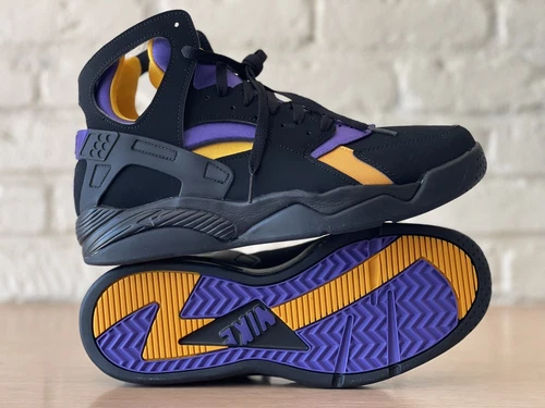 Nike Air Flight Huarache Lakers Away Kobe Bryant PE Black Men’s 8.5 FD0188-001