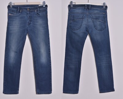 DIESEL IAKOP Men's Regular Slim Tapered Blue Jeans Size W31 L30