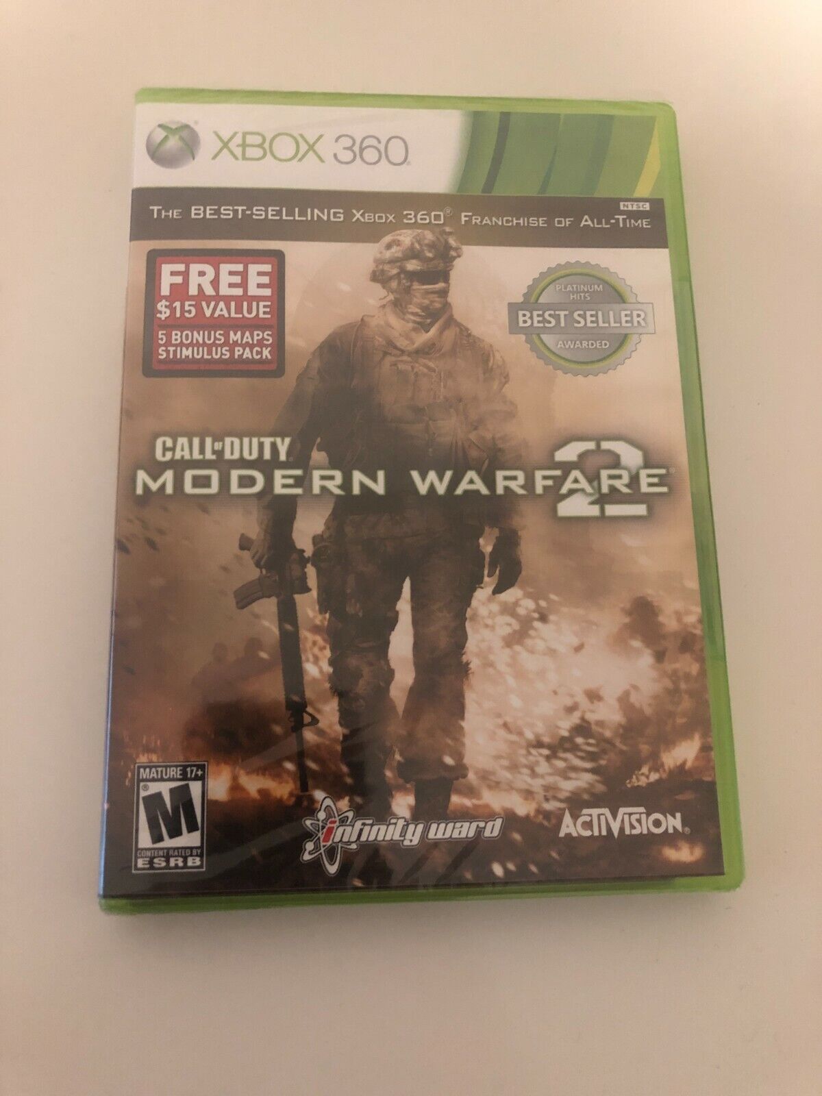 Call of Duty: Modern Warfare 2 (Xbox 360, 2009) NEW Sealed - With MS 1600  points