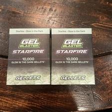 Gel Blaster Starfire Glow in the Dark Gellets 10,000 Per Package  2 Boxes