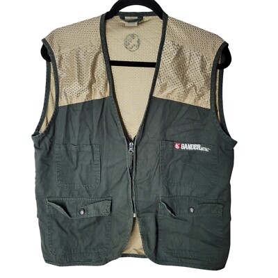 Gander Mountain Guide Mens Sz L Green TAn Hunting Vest