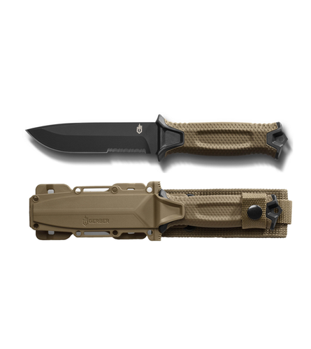 Gerber Strongarm coyote Messer Fahrtenmesser Outdoormesser + MOLLE Scheide G1059