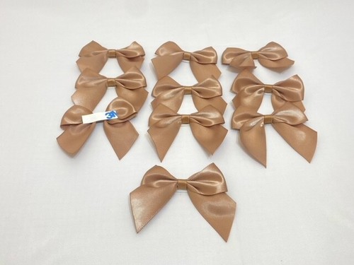 10 x 6cm wide Satin Self Adhesive Bows Single sided 25mm Ribbon Pack Bow UK - Picture 68 of 80