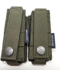 IDOGEAR Tactical LSR 9mm Mag Pouch Single Mag Carrier MOLLE Pair Lot of 2