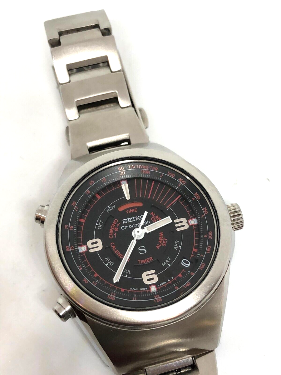 Seiko 6M26-6020 Chronograph Vintage Quartz Mens Watch Seiko 6M26-6020 Chronograph Vintage Quartz Mens Watch