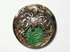 Eye of the Dragon Pathtag- Ant. Nickel Gold Finish - New Unactivated Geocoin