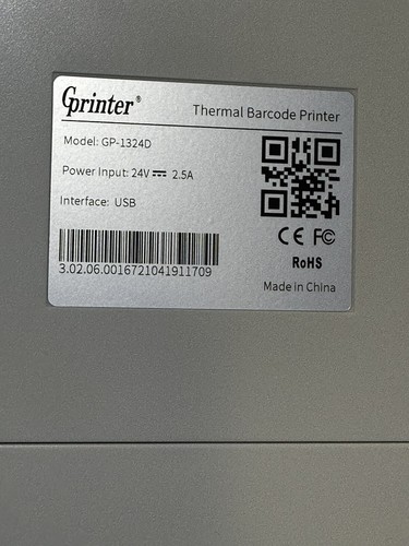 Gprinter GP-1324D USB High Speed Thermo Etikettendrucker kann 1D 2D Barcode drucken - Bild 11 von 11