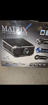 Matrix MX-8 Pro Series 3D Laboratories Projector HDMI LED 1080p HD